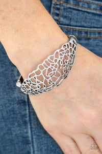 Bracelet Hinged,Silver,Airy Asymmetry Silver  ✧ Bracelet