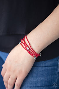 Bracelet Stretchy,Red,Pretty Patriotic Red ✧ Bracelet