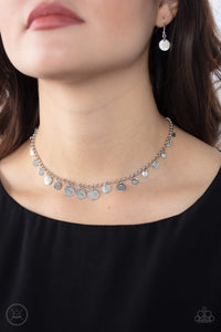 Necklace Choker,Necklace Short,Silver,Minimal Magic Silver ✧ Choker Necklace