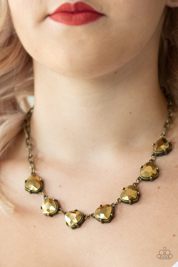 Star Quality Sparkle Brass ✨ Necklace Short