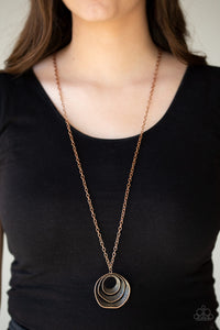 Copper,Necklace Long,Breaking Pattern Copper ✧ Necklace