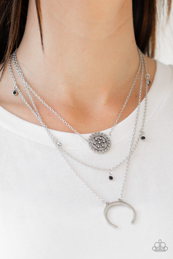 Lunar Lotus Black ✨ Necklace Short