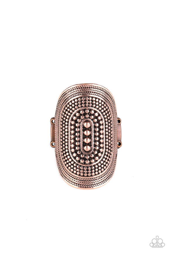 Dotted Decor Copper ✧ Ring Ring