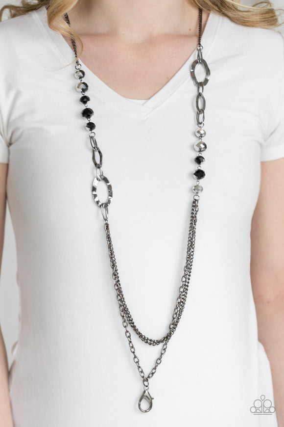 Modern Girl Glam Black  ✧ Lanyard Necklace Lanyard