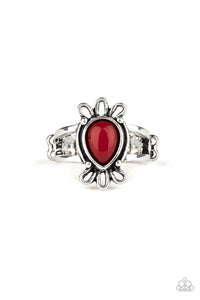 Red,Ring Skinny Back,Tranquil Tide Red ✧ Ring