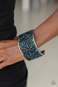 Black,Bracelet Cuff,Multi-Colored,Oil Spill,Stellar Radiance Black ✧ Bracelet