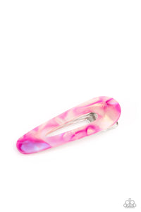 Hair Clip,Iridescent,Pink,White,Walking on HAIR Pink ✧ Iridescent Hair Clip
