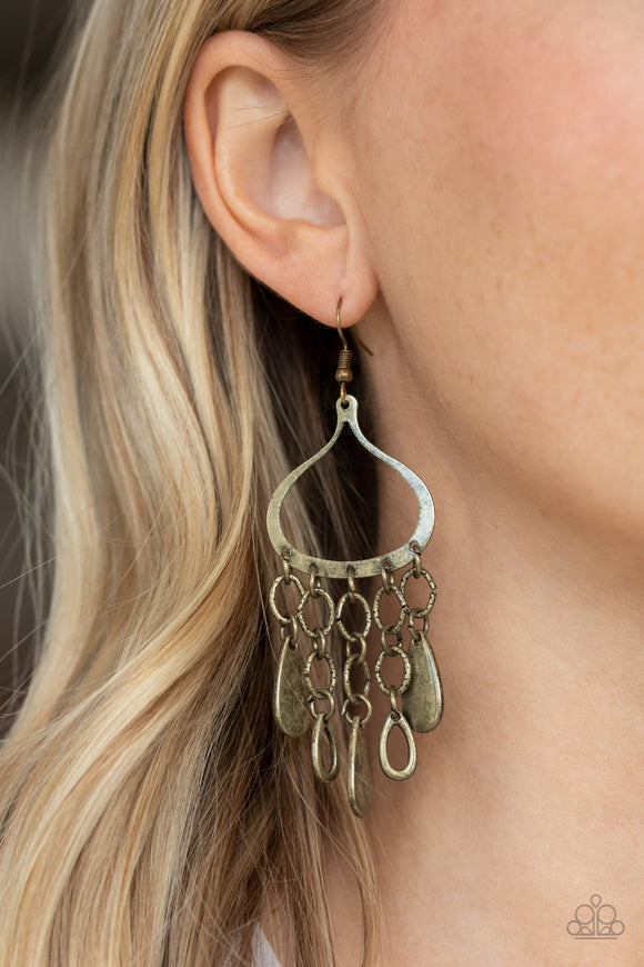 Lure Away Brass ✧ Earrings Earrings