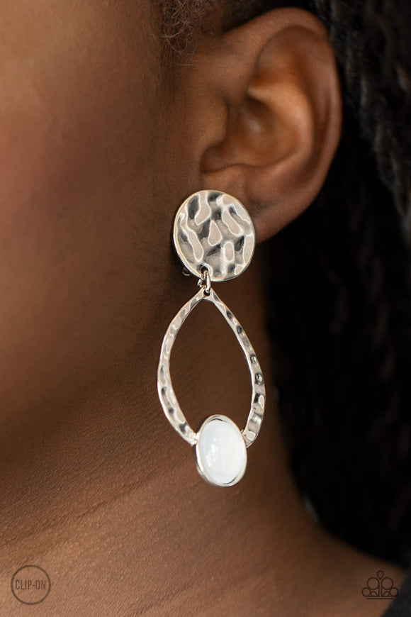 Opal Obsession White ✧ Clip-On Earrings Clip-On Earrings