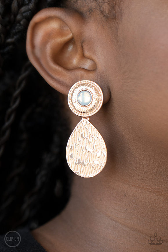 Emblazoned Edge Rose Gold ✧ Clip-On Earrings Clip-On Earrings
