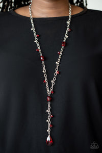 Necklace Long,Red,Afterglow Party Red ✧ Necklace