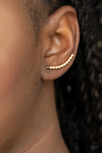Earrings Ear Crawler,Gold,Climb On Gold ✧ Ear Crawler Post Earrings
