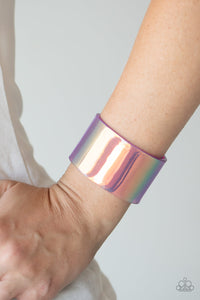 Bracelet Cuff,Holographic,Purple,Holographic Aura Purple  ✧ Bracelet
