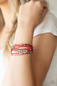 4thofJuly,Bracelet Magnetic,Red,Star-Studded Affair Red ✧ Magnetic Bracelet