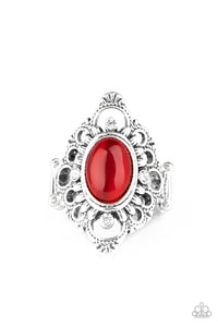 Cat's Eye,Red,Ring Wide Back,Elegantly Enchanted Red ✧ Ring