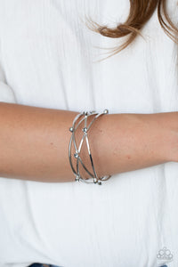 Bracelet Bangle,Silver,Cosmic Sparkle Silver ✧ Bangle Bracelet