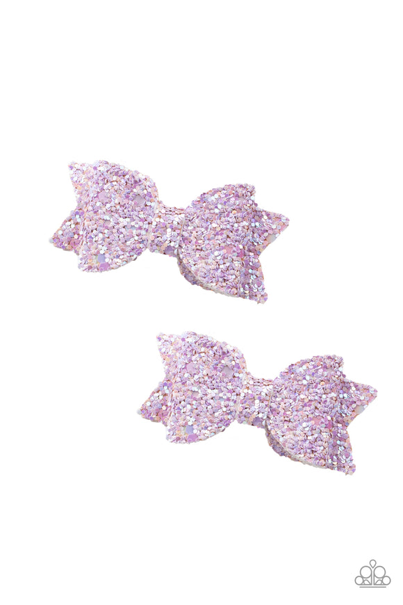 Sprinkle On The Sequins Purple ✧ Hair Bow Clip Hair Bow Hair Accessory
