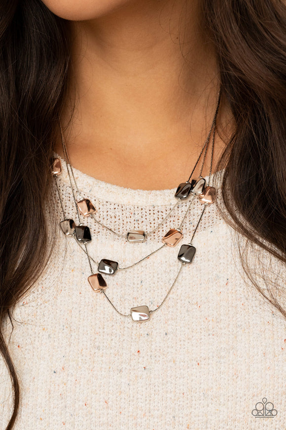 Downtown Reflections Silver ✨ Necklace Short