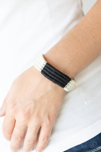 Black,Bracelet Knot,Multi-Colored,Urban Bracelet,White,Hot Cross BUNGEE Black ✨ Urban Bracelet