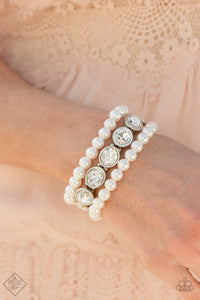 Bracelet Stretchy,Fiercely 5th Avenue,White,Flawlessly Flattering White ✧ Bracelet