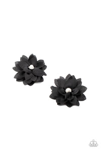 Black,Flower Clip,Things That Go BLOOM! Black ✧ Flower Hair Clip