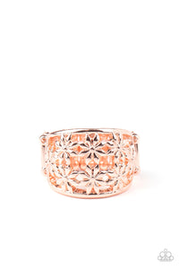Ring Wide Back,Rose Gold,Crazy About Daisies Rose Gold ✧ Ring