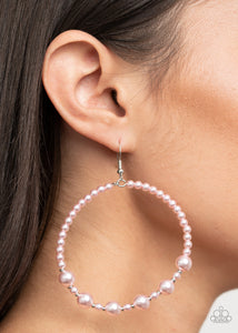 Earrings Fish Hook,Light Pink,Pink,Boss Posh Pink ✧ Earrings