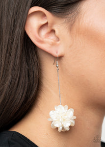Earrings Fish Hook,Life of the Party,White,Swing Big White ✧ Earrings