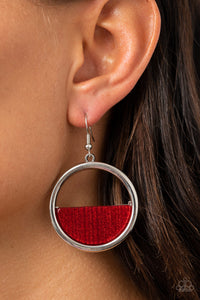 Earrings Fish Hook,Red,Stuck in Retrograde Red ✧ Earrings