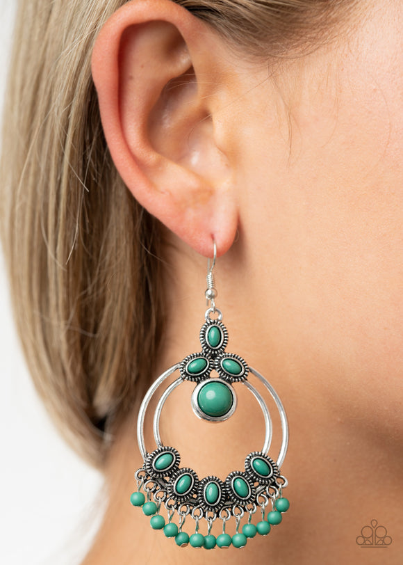 Palm Breeze Green ✧ Earrings Earrings