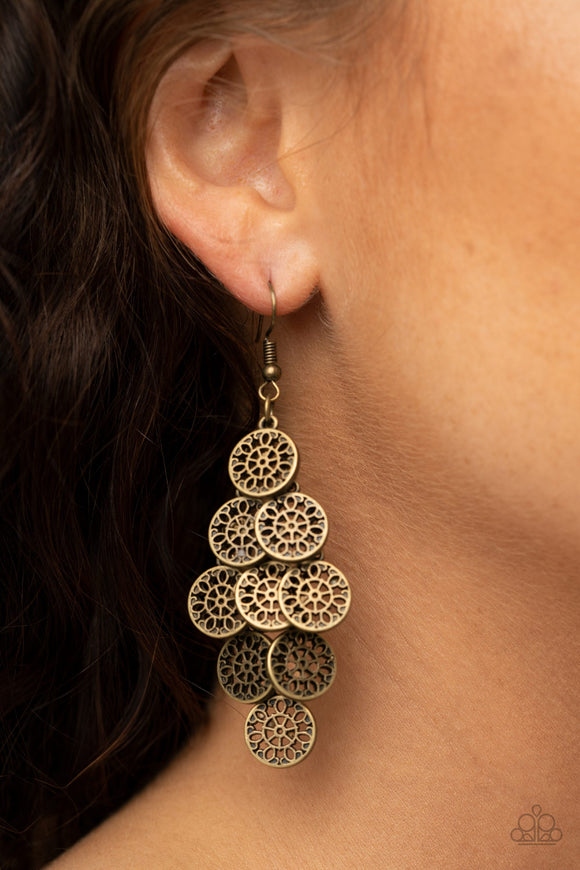 Blushing Blooms Brass ✧ Earrings Earrings