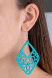 VINE For The Taking Blue ✧ Wood Earrings Earrings