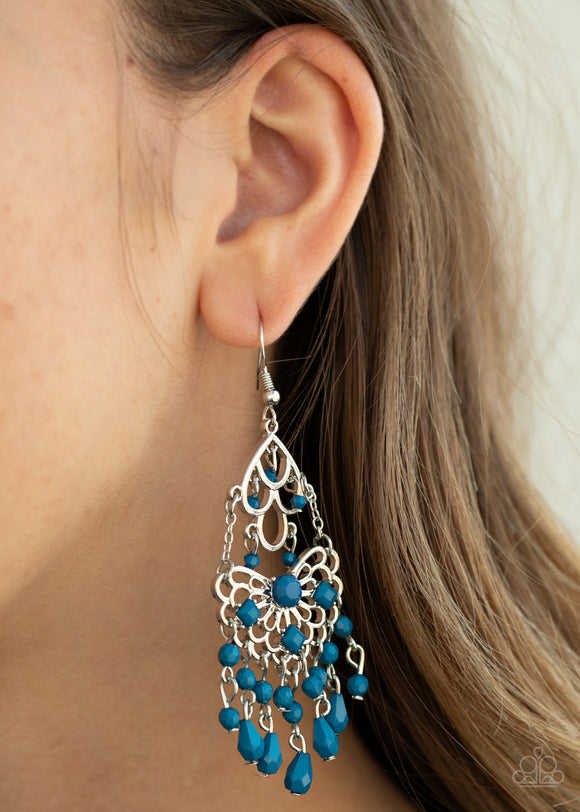 Glass Slipper Glamour Blue ✧ Earrings Earrings