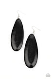 Tropical Ferry Black ✧ Wood Earrings Earrings