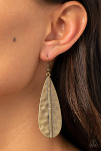 Brass,Earrings Fish Hook,On The Up and UPSCALE Brass ✧ Earrings