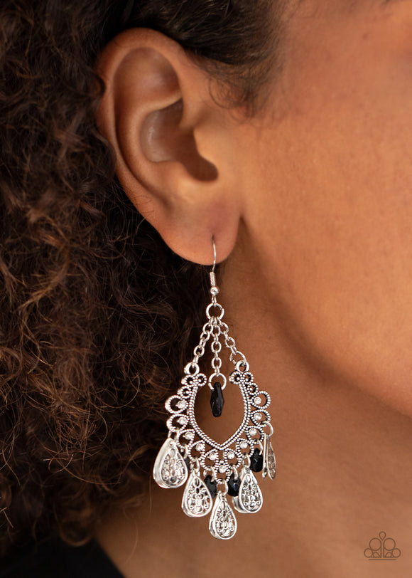 Musical Gardens Black ✧ Earrings Earrings