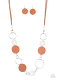 Sooner or LEATHER Brown ✨ Necklace Long