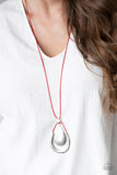Texture Trekker Red ✨ Necklace Long