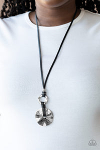 Black,Necklace Long,Silver,Nautical Nomad Black ✨ Necklace