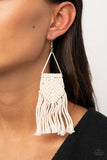 Macramé Jungle White ✧ Macrame Earrings Earrings