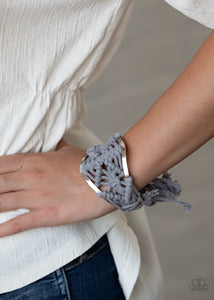 Bracelet Cuff,Bracelet Macramé,Macramé,Silver,Macramé Mode Silver ✧ Bracelet