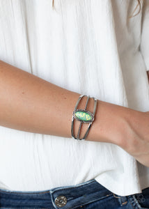 Bracelet Cuff,Green,Stone Sahara Green ✧ Bracelet
