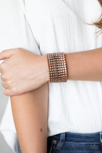 Bracelet Stretchy,Copper,Level The Field Copper  ✧ Bracelet