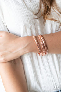 Bracelet Stretchy,Copper,Hammered Heirloom Copper  ✧ Bracelet