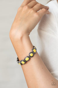 Bracelet Stretchy,Yellow,Vividly Vintage Yellow ✧ Bracelet