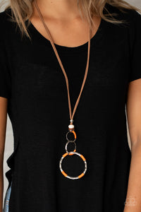Necklace Long,Orange,Rural Renovation Orange ✧ Necklace