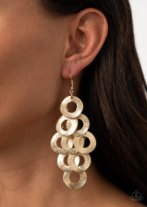 Earrings Fish Hook,Gold,Scattered Shimmer Gold ✧ Earrings