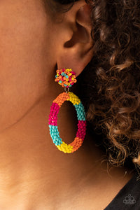 Earrings Post,Earrings Seed Bead,Multi-Colored,Be All You Can BEAD Multi ✧ Seed Bead Post Earrings