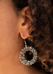 Earrings Fish Hook,Hematite,Silver,Baby, Its Cold Outside Silver ✧ Earrings