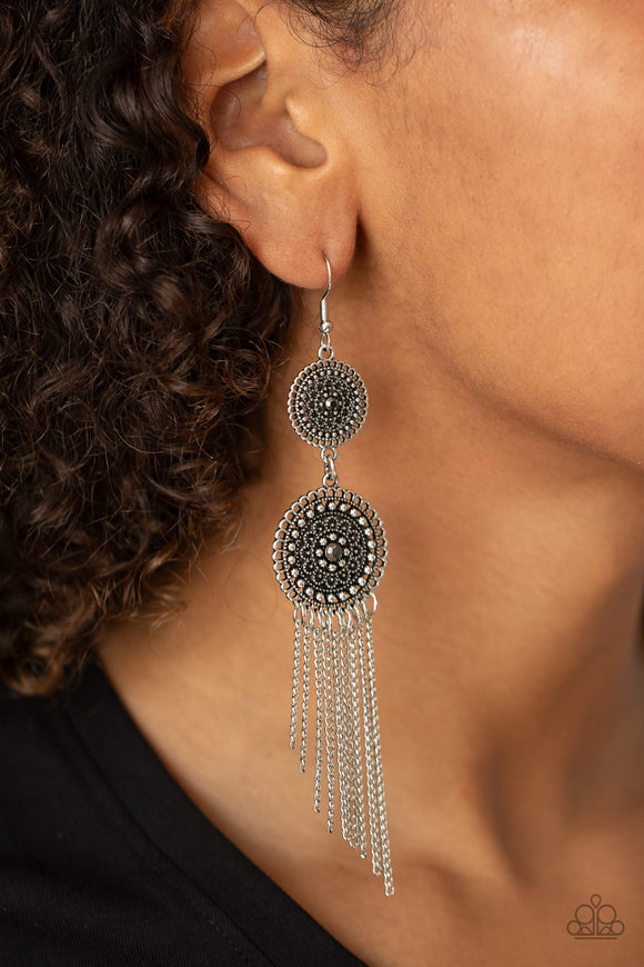 Medallion Mecca Silver ✧ Earrings Earrings